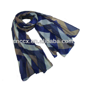 PK17ST292 lady fashion printing stripe voile long scarf